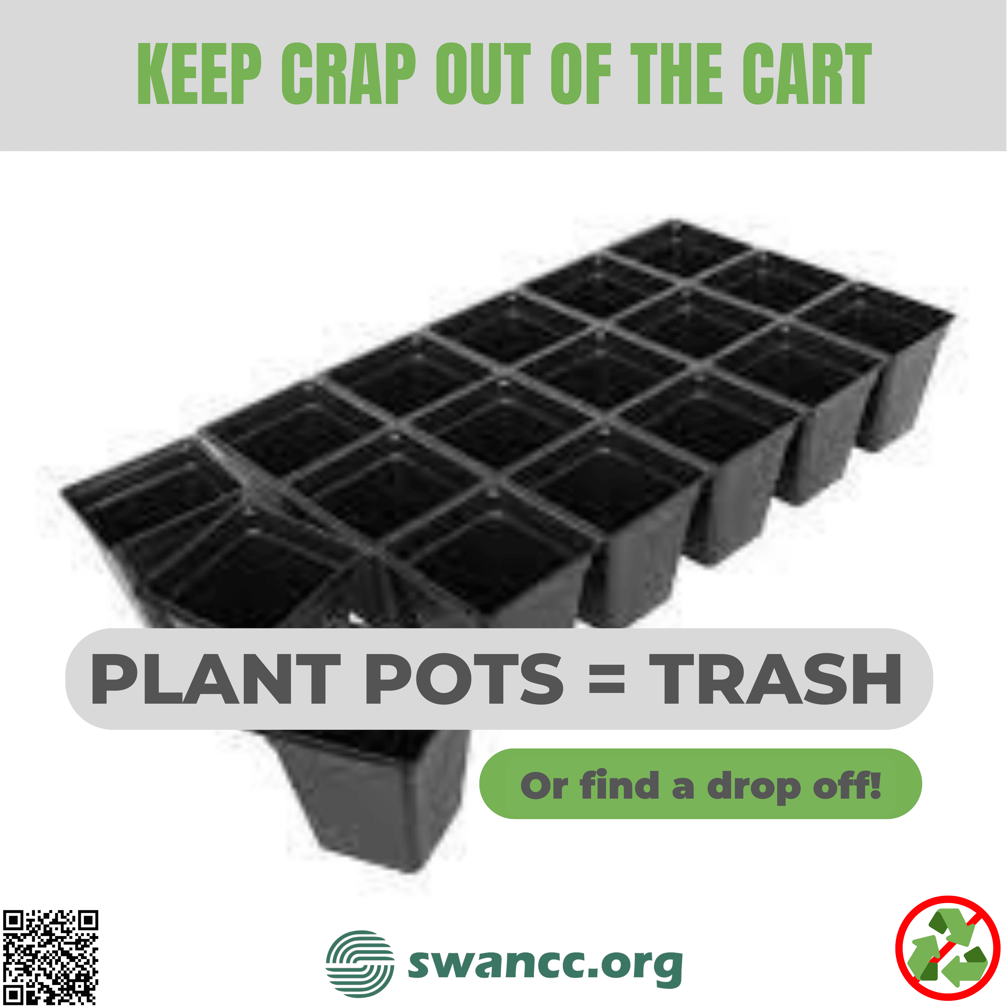 Plastic Plant Pots = Trash